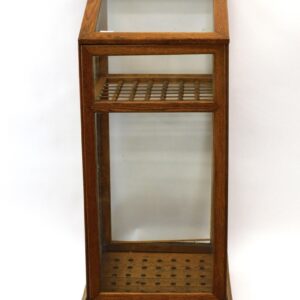 Oak and Glass Cane Display Case