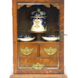 English Oak Tea Cabinet.