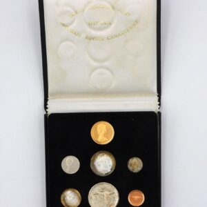 1967 Canadian Specimen Set with $20 Gold Coin in Case by Unknown Artist.