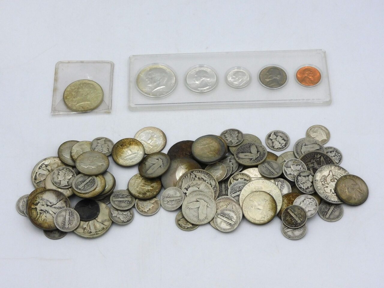 19+ Face Of US Silver Coins.