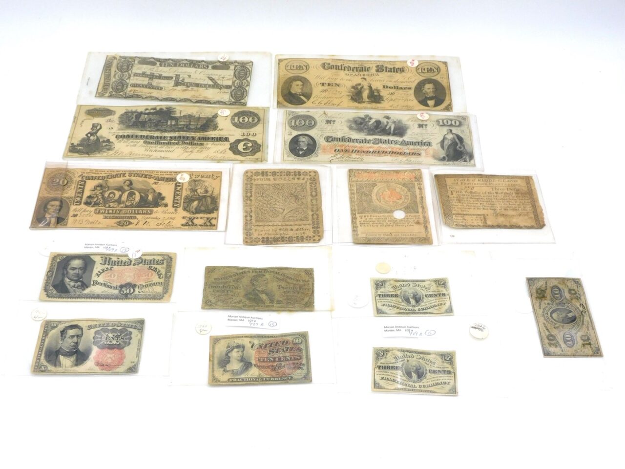 (15 )Pieces Miscellaneous Early US Currency