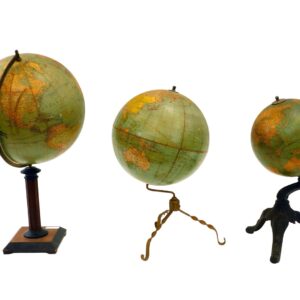 (3) Terrestrial Globes On Stands