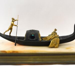 Raphael Nannini Bronze Gondola Lamp.