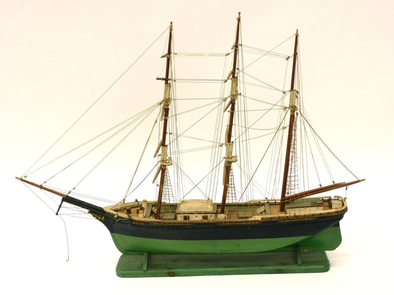 Anne Three Masted Wooden Ship Model