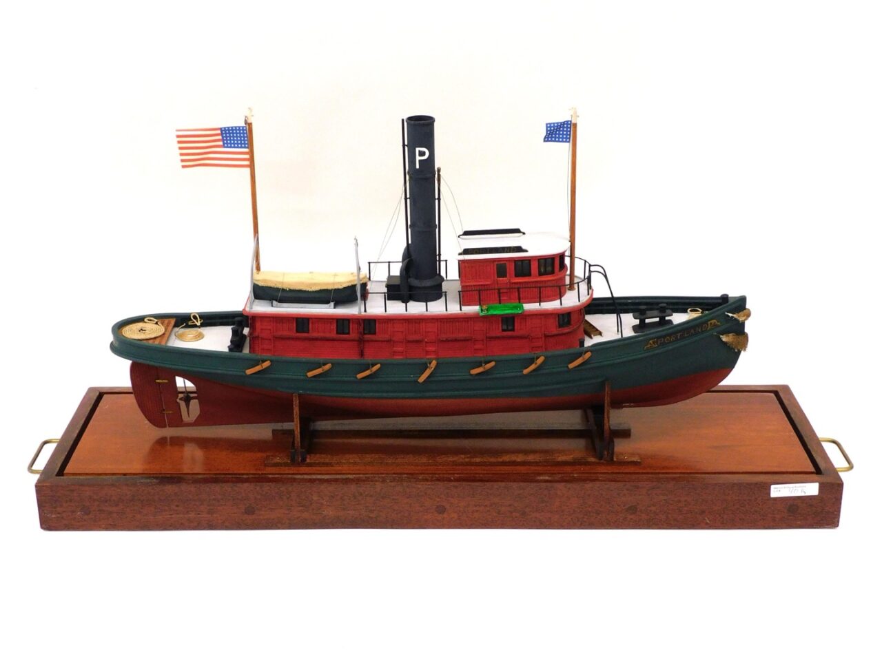 Dana McClean Handmade Tug Boat Model "Portland" 1902 Woolrich Maine.