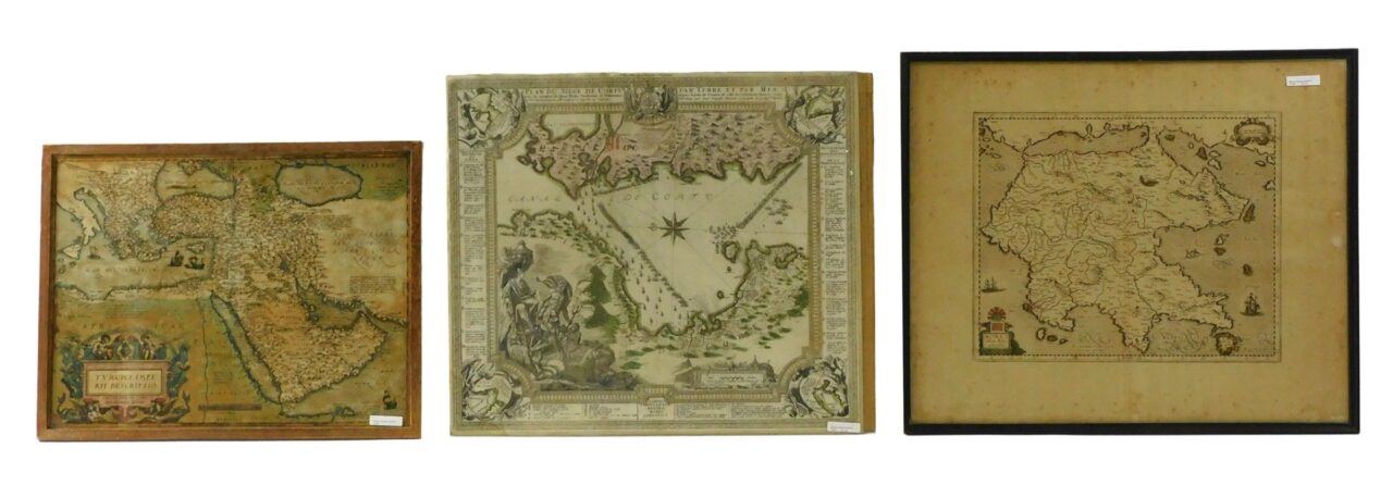 (3) Early Maps of Europe And Middle East