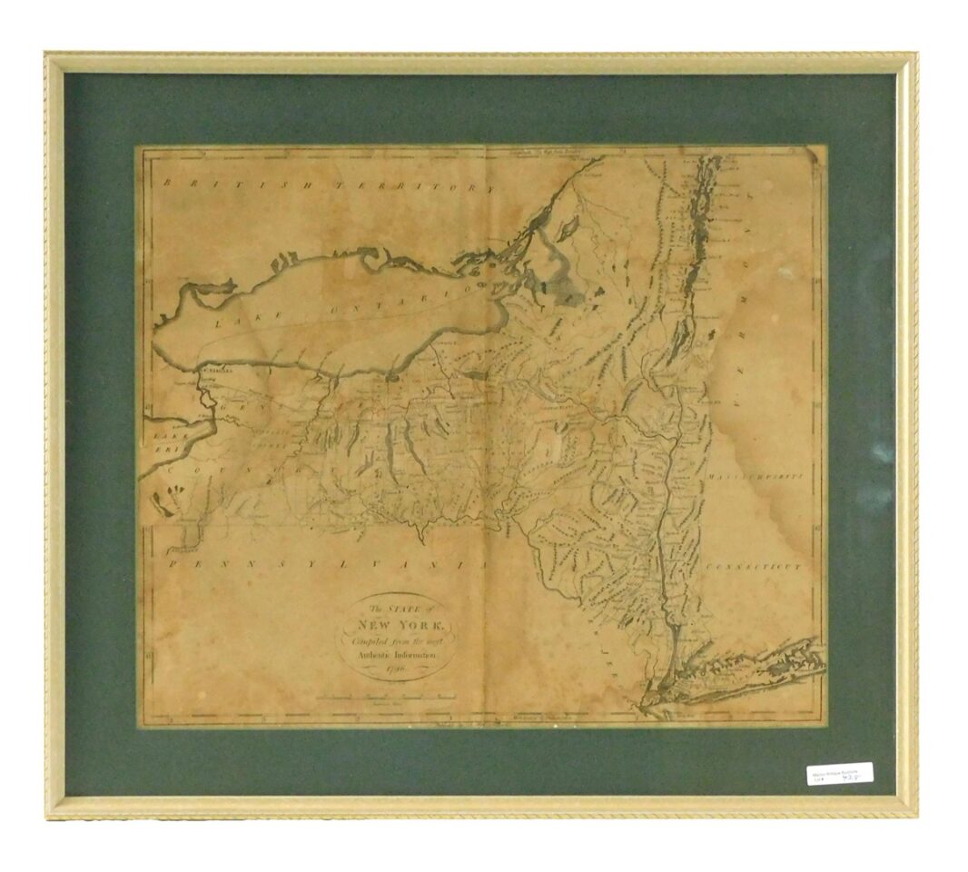 1796 Map Of The State Of New York