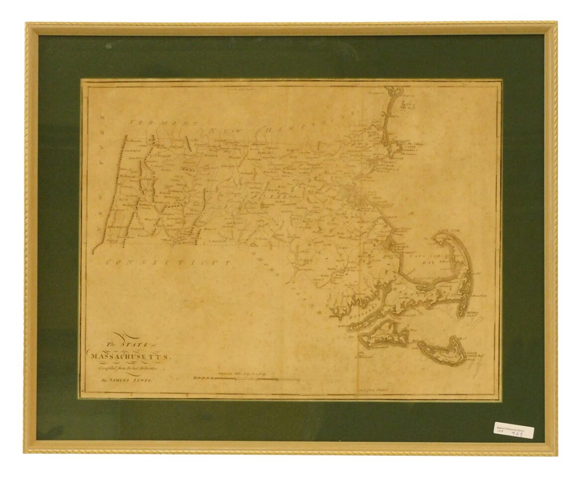 Map Of Massachusetts By Samuel Lewis