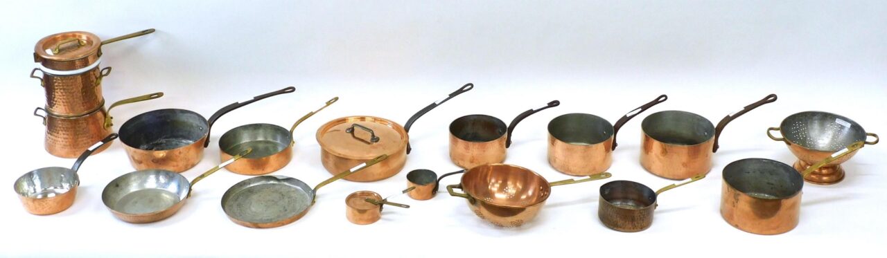 French Vintage Copper Cookware Collection by Various Artists