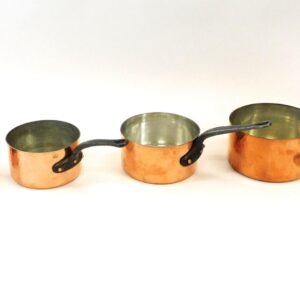 French Copper Sauce Pans by Matfer and Made in France