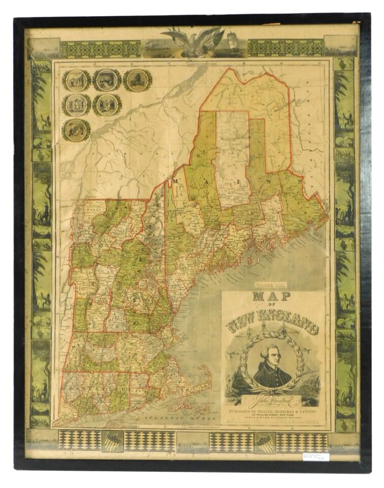 1817 Map Of New England