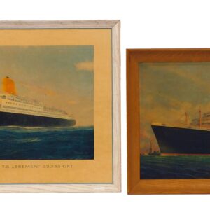 (2) Steamship Lithographs.