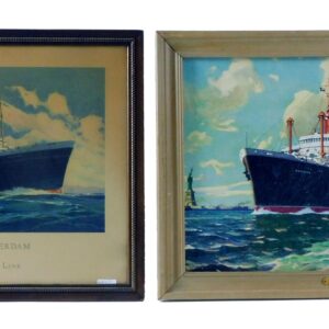 (2) Steamship Lithographs.