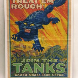 Original WWI Tank Corps Recruitment Poster