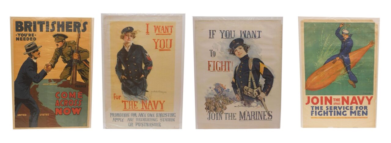 (4) WWI Recruitment Posters