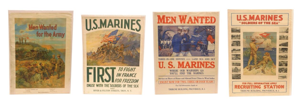 (4) WWI Recruitment Posters