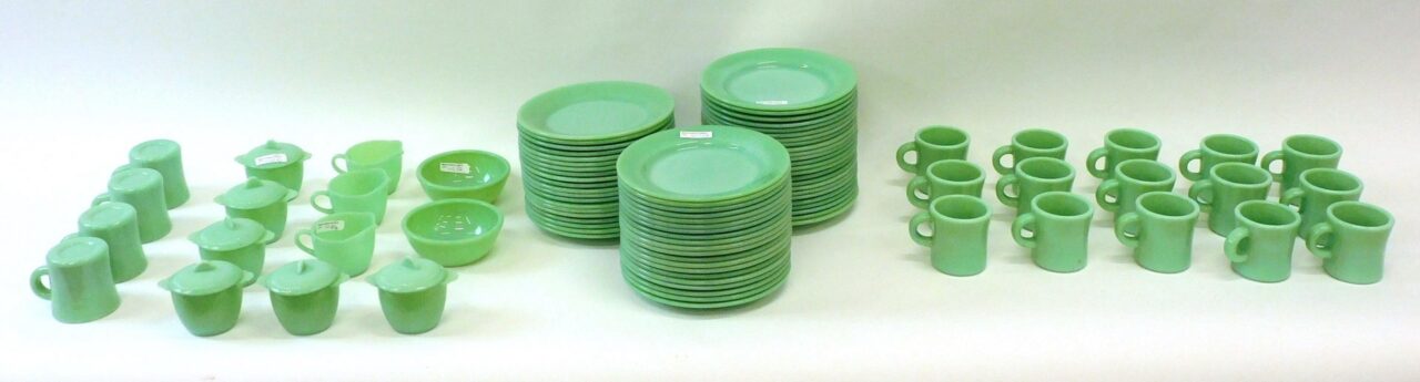 Vintage Jadeite Collection by Unknown Artist