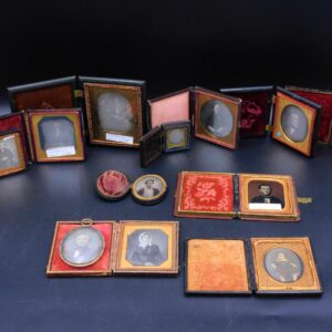 Antique Daguerreotype Photo Images in Cases