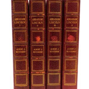 Abraham Lincoln 4 Volume Limited Edition by Albert J. Beveridge 1928 Auction Catalog