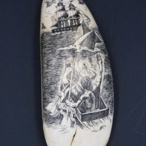 Scrimshaw Sperm Whale Tooth