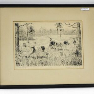 Marguerite Kirmse (1885-1954) Etching "Carolina Days" 20th Century Auction Catalog Antique.