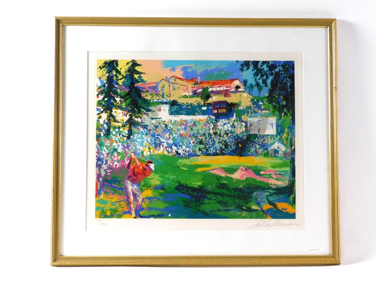 Leroy Neiman Lithograph "Golfing Scene" 20th Century