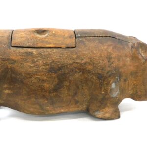 Carved Wooden Pig