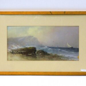 Warren Sheppard (1858-1937) Pastel Seascape "A Fair Day" 19th Century Auction Catalog Art.