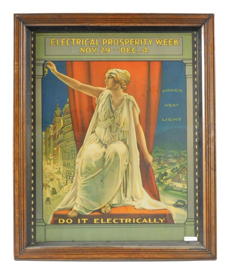 Electrical Prosperity Advertising Poster.