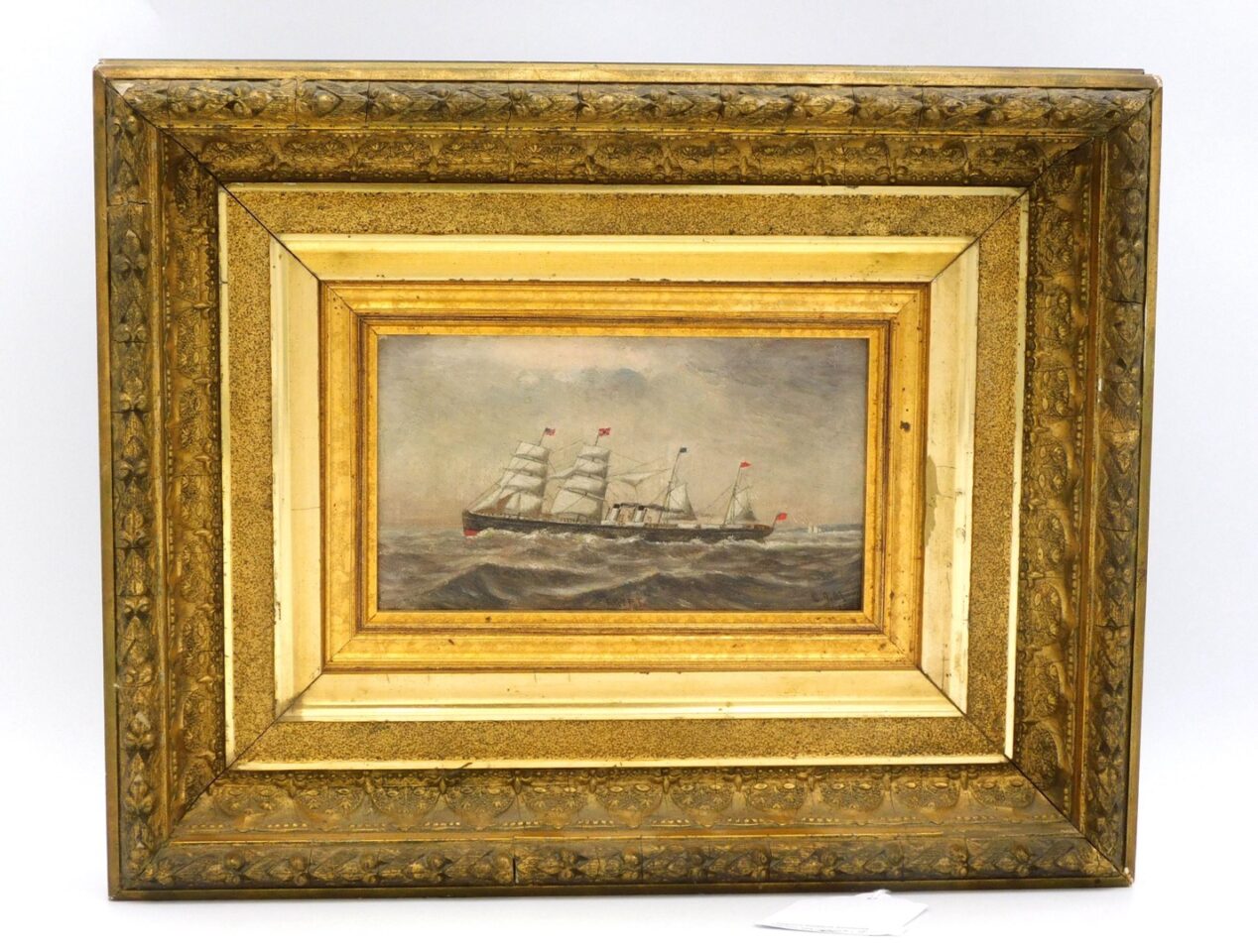 Clement Drew. Oil painting of ship Egypt under sail