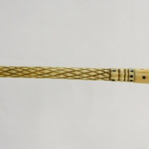 Early 20th c. Decorative Scrimshaw Walking Stick by Unknown Artist