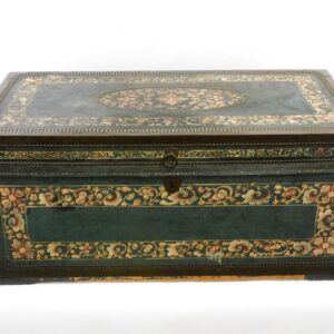 Chinese Export Camphor Chest with Floral Painted Decoration